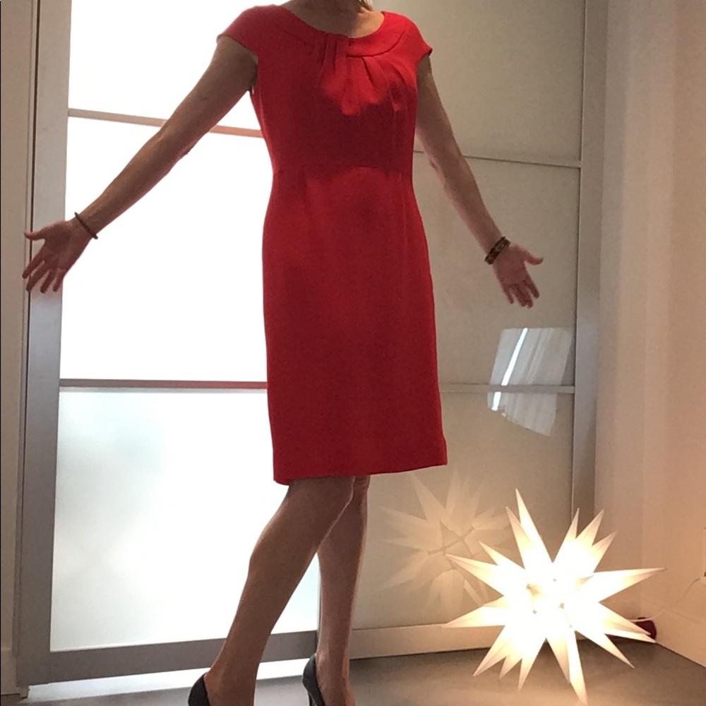 Kate Spade lined orange fall dress